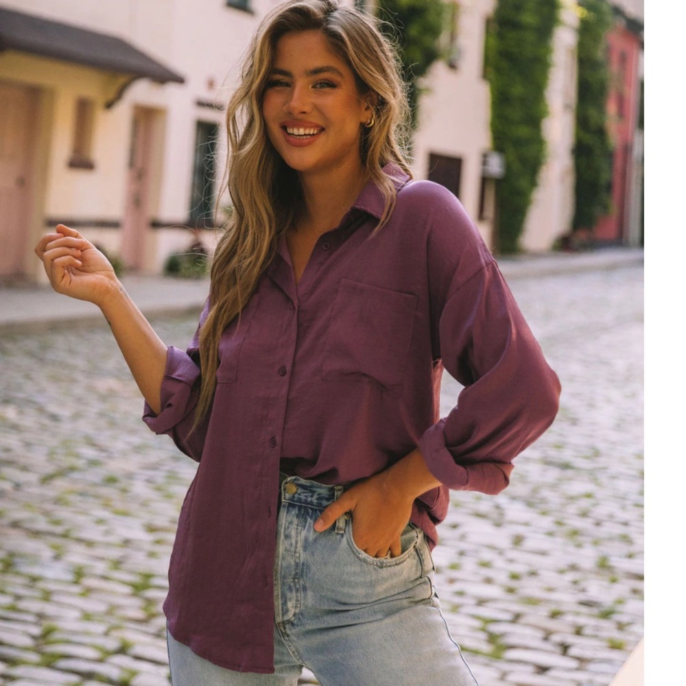 Vici Tallulah button down blouse